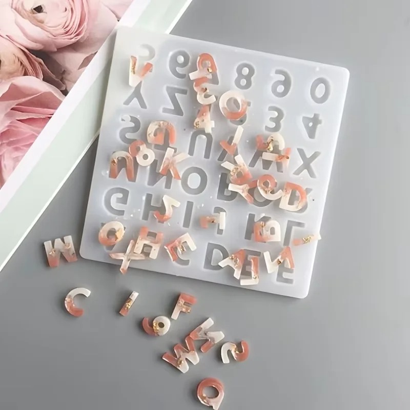 ขนาดเล็ก 26 ตัวอักษรซิลิโคนเรซ - Resin Art Alphabet บทวิจารณ์และราคา