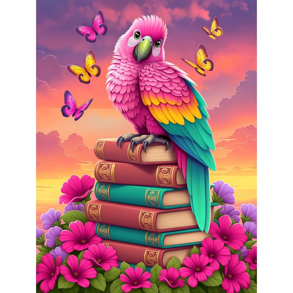 ภาพเพชร RUOPOTY ตกแต่งบ้าน นกแ - Resin Art Wallpaper บทวิจารณ์และราคา