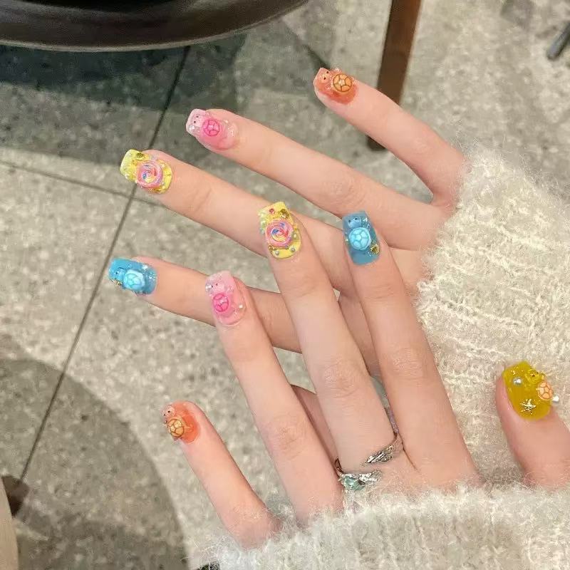 100 ชิ้นจี้เรซินรูปเต่าหลากสีแ - Resin Art Case บทวิจารณ์และราคา