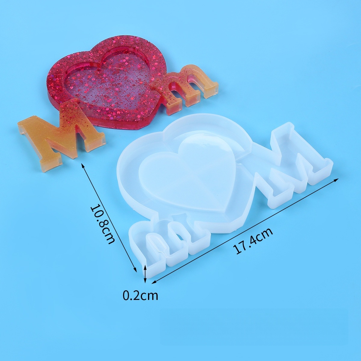 แม่พิมพ์ซิลิโคนอีพ็อกซี่เรซิ่น - Resin Art Alphabet บทวิจารณ์และราคา