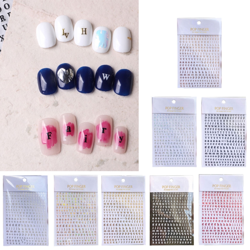 สติกเกอร์ตกแต่งเล็บตัวอักษรภาษ - Resin Art Equipment บทวิจารณ์และราคา