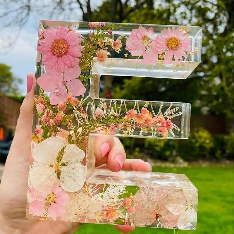 ดอกไม้ 26 ตัวอักษรไฟกลางคืนโคม - Resin Art Alphabet บทวิจารณ์และราคา