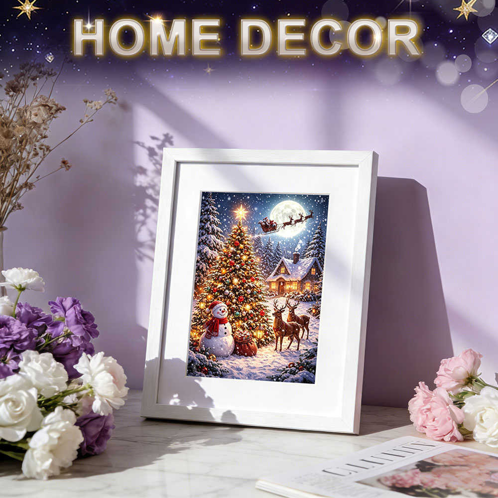 HUACAN ภาพวาดเพชร ลายต้นไม้ ทิ - Resin Art Wallpaper บทวิจารณ์และราคา